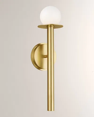 Visual Comfort Studio 1 - Light Wall Sconce Nodes By Kelly Wearstler In Burnished Brass