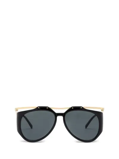 Saint Laurent Eyewear Aviator In Black