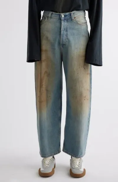 Acne Studios 2023 Penicillin Straight Leg Jeans In Blue