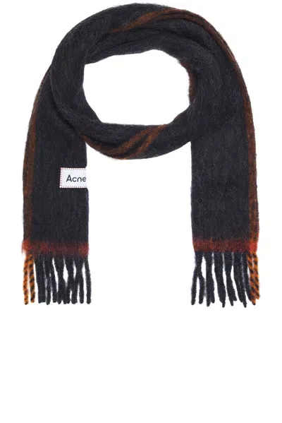 Acne Studios Vally Solid Scarf In Black