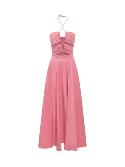 Actualee Long Dress In Pink