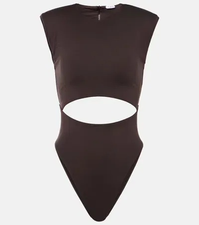 Alaïa Cut-out Swimsuit In Multicolor