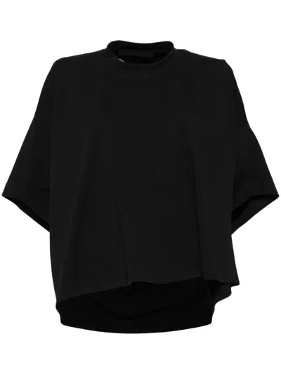 Alainpaul Puff-design T-shirt In Black