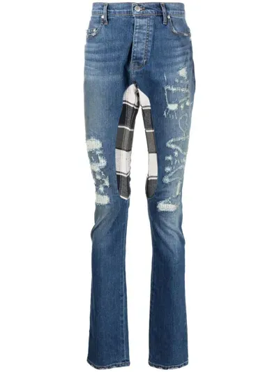 Alchemist Distressed Skinny Jeans In Blue