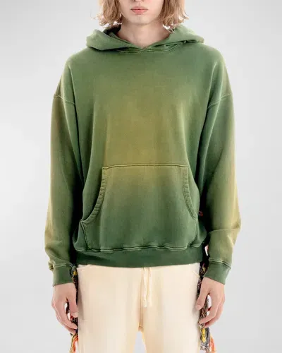 Alchemist Men's Faded Fringe Hoodie In Moss