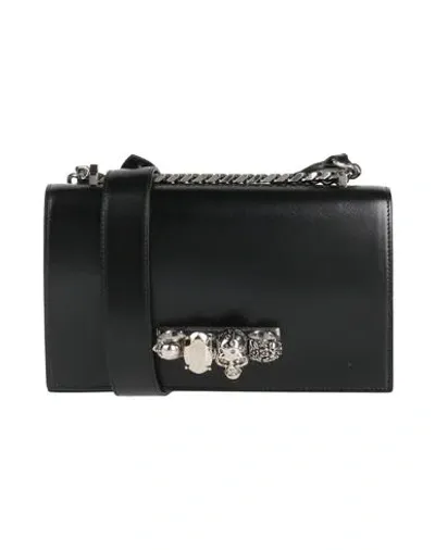 Alexander Mcqueen Woman Cross-body Bag Black Size - Leather