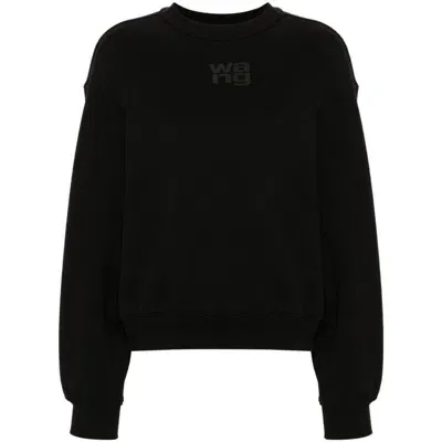 Alexander Wang T T By Alexander Wang Sweatshirts In Black