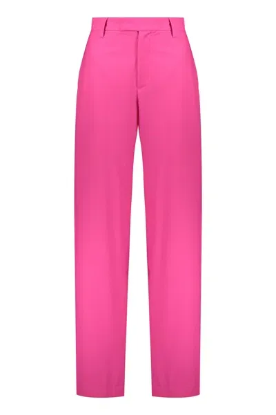 Ambush Wool Blend Trousers In Fuchsia