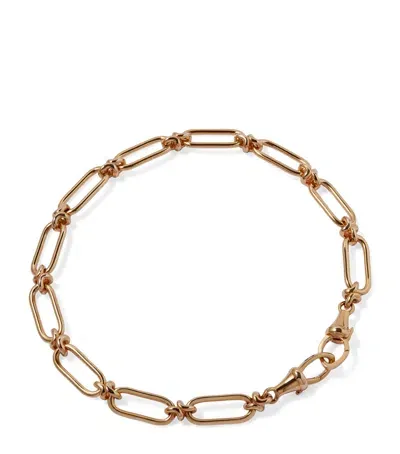 Annoushka Yellow Gold Knuckle Bold Link Chain Bracelet