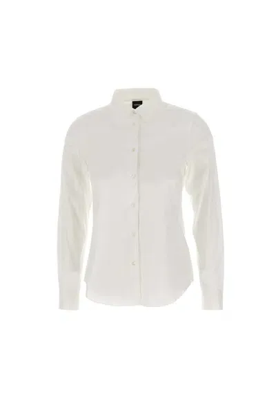 Aspesi Stretch Poplin Shirt In White