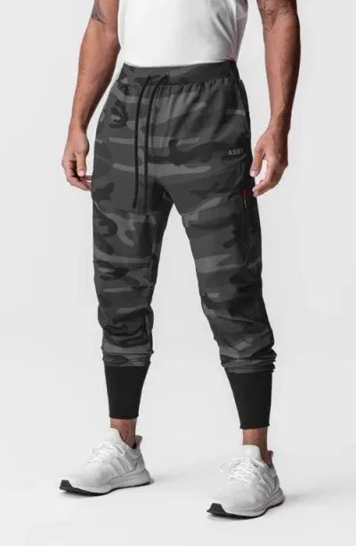 Asrv Tetra-lite™ Water Repellent High Rib Joggers In Black Camo