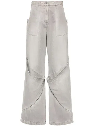 Attico High-rise Wide-leg Jeans In White