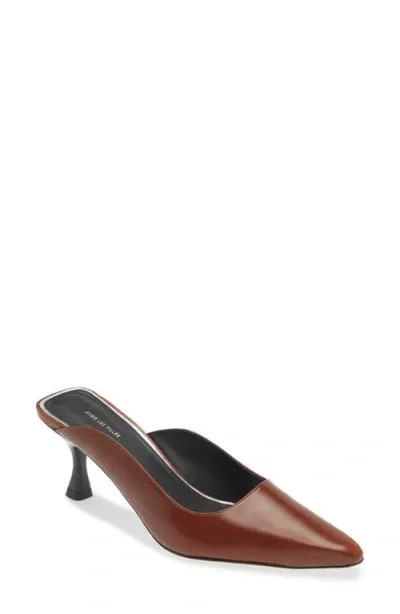 Avec Les Filles Alma Asymmetric Mule In Cognac