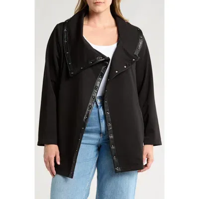 Bagatelle Drape Jacket In Black