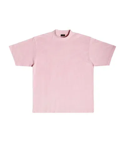 Balenciaga Cotton T-shirt In Pink