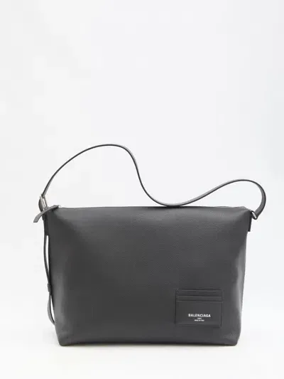 Balenciaga Large Messenger Credit Bag In Black