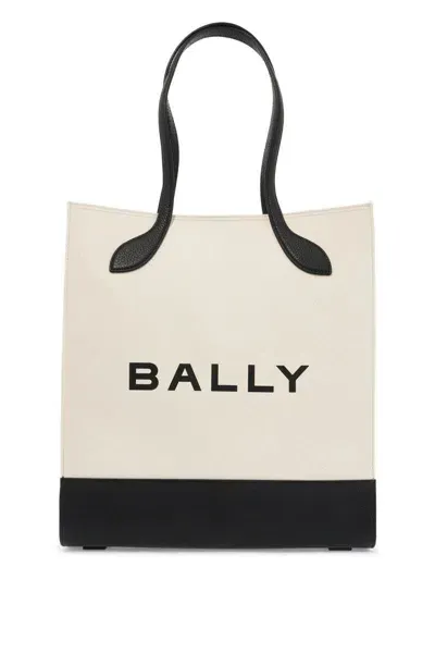 Bally Bar Keep On Tote Bag In Bianco