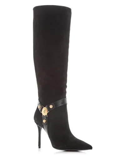 Balmain Women's Eva Pointed Toe High Heel Boots In Black