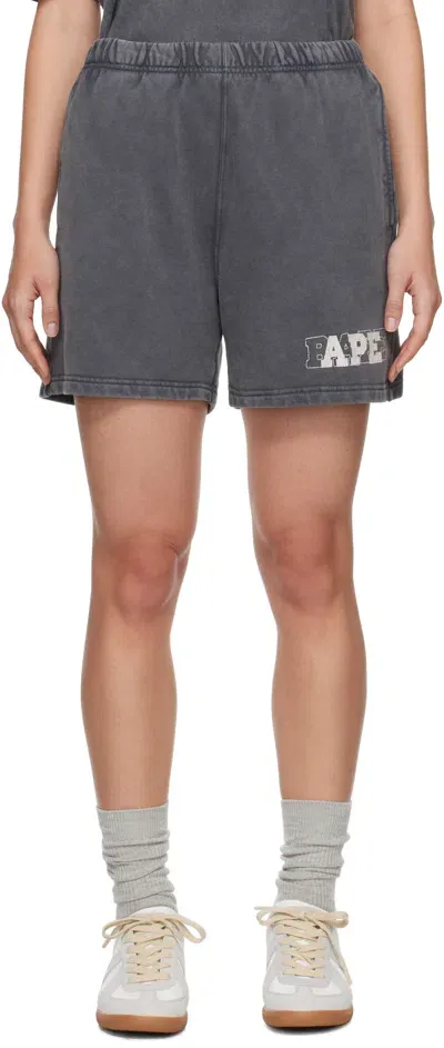 Bape Gray Pigment Dyed Sweat Shorts