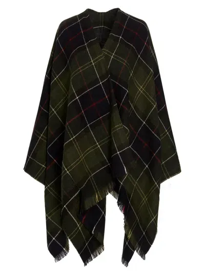 Barbour Staffin Tartan Serape Capes In Multicolor