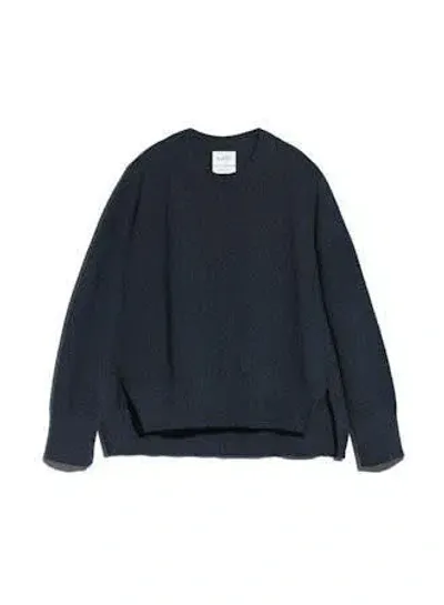 Barrie Cashmere Roundneck Pullover In Blue