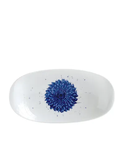 Bernardaud In Bloom Relish Dish In Blue