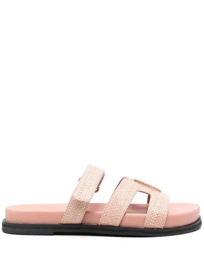 Bibi Lou Cutout Slide Sandals In Pink