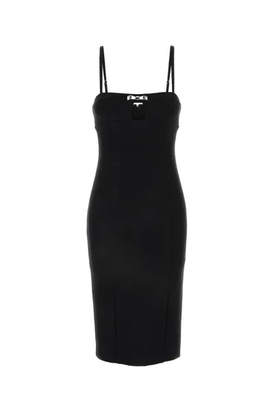 Blumarine Abito Midi Fiocco Strass-42 Nd  Female In Black