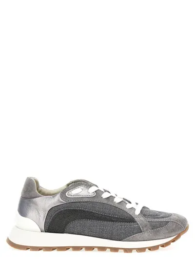 Brunello Cucinelli 'monile' Sneakers In Grey