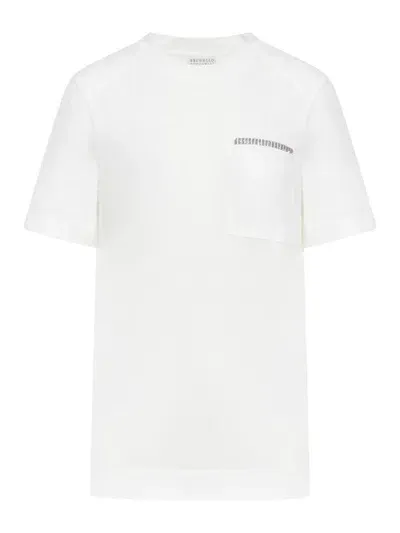 Brunello Cucinelli Tshirt In White