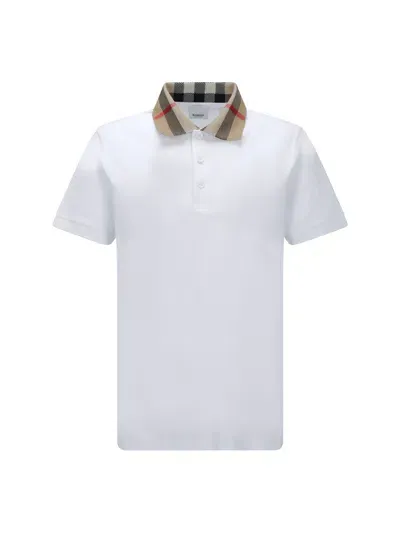 Burberry Cody Polo Shirt In White