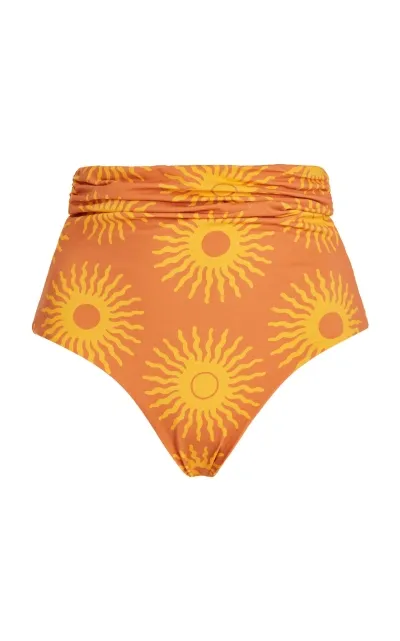 Cala De La Cruz Scarlett Bikini Bottom In Yellow