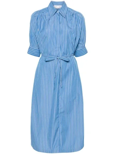 Callas Milano Tian Striped Shirt Dress In Blue