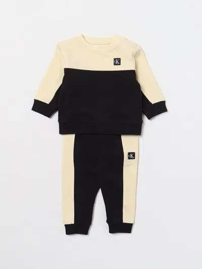 Calvin Klein Babies' Boys Ivory & Black Colourblock Tracksuit