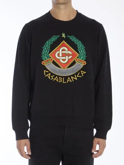 Casablanca Casa Crest Sweatshirt In Black