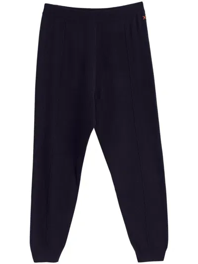 Chinti & Parker Fine-knit Track Pants In Black