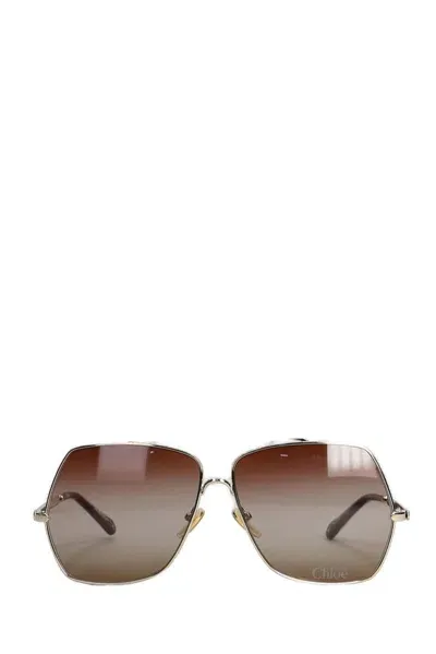 Chloé Square Frame Sunglasses In Multi