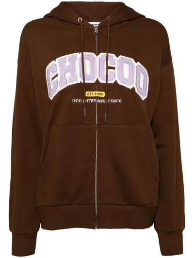 Chocoolate Logo Hoodie In Brown