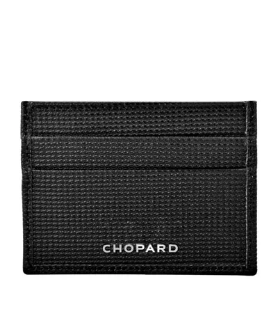 Chopard Small Leather Classic Card Holder In Black