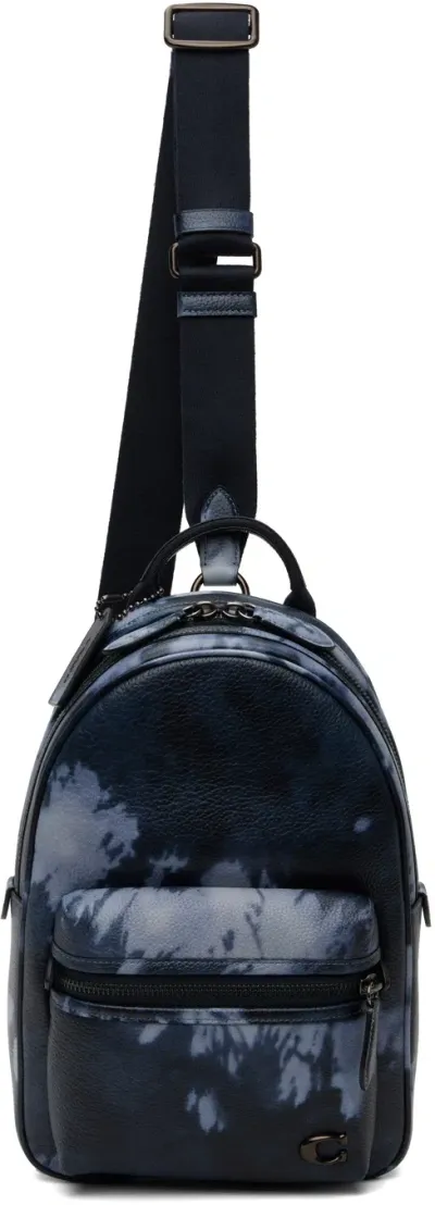 Coach Navy Charter Pack Backpack In Midnight Navy Multi