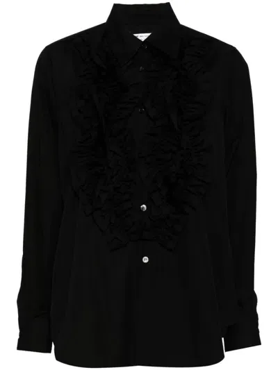 Comme Des Garçons Comme Des Garçons Ruffle Shirt In Black