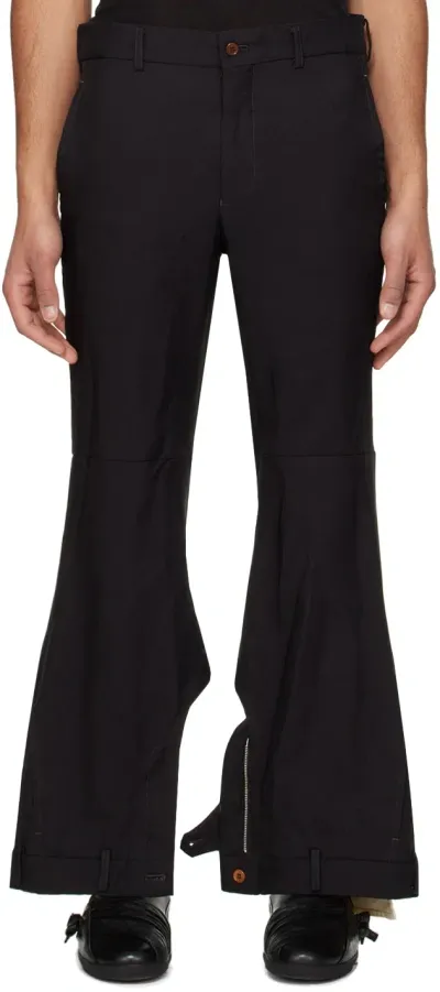 Comme Des Garçons Homme Deux Black Pleated Trousers