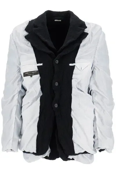 Comme Des Garçons Homme Deux Layered Jacket With Inside Out Effect In Black