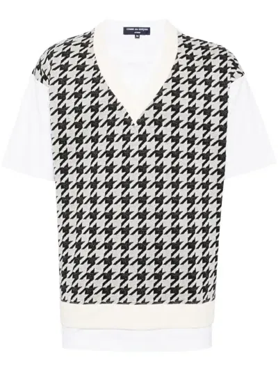 Comme Des Garçons Homme Deux Layered T-shirt In White