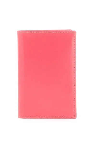 Comme Des Garçons Wallet Super Fluo Wallet Portfolio In Pink