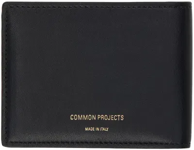 Common Projects Black Standard Wallet In 7547 Black