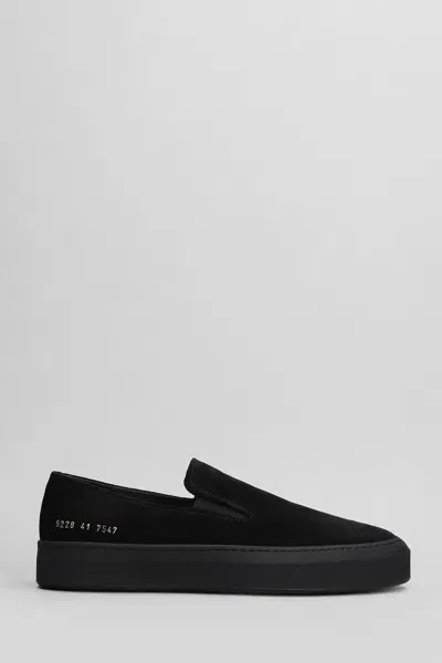 Common Projects Sneakers In Black Suede