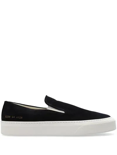 Common Projects Suede Slip-on Sneakers In Blue