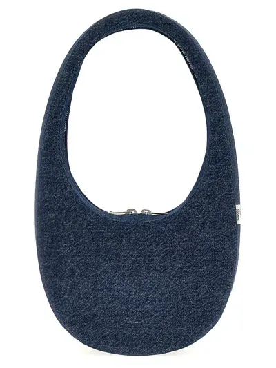 Coperni 'denim Swipe Bag' Handbag In Blue