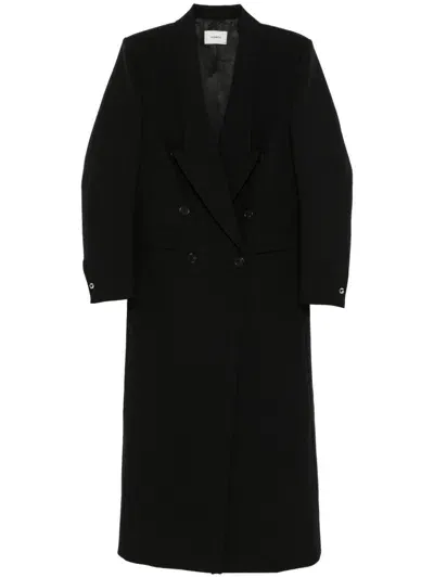 Coperni Double-breasted Coat In Black